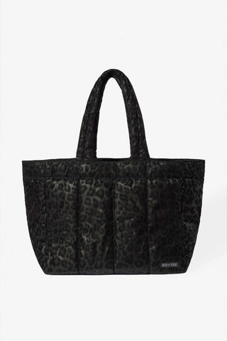 Waterproof Puffer Tote Bag in Black