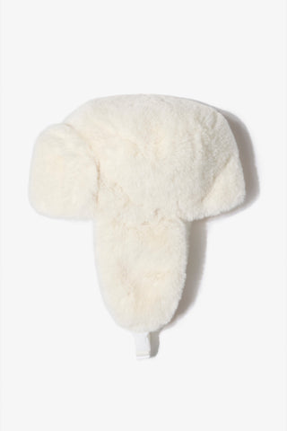 Faux-Fur Trapper Hat in Ice