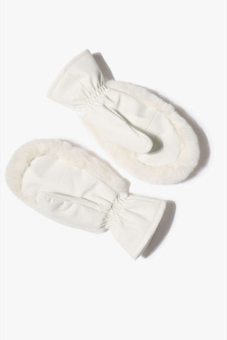 Faux-Fur Gloves in Ice