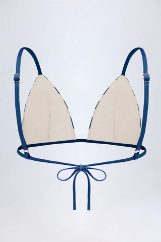 Triangle Bikini Top in Marine Blue