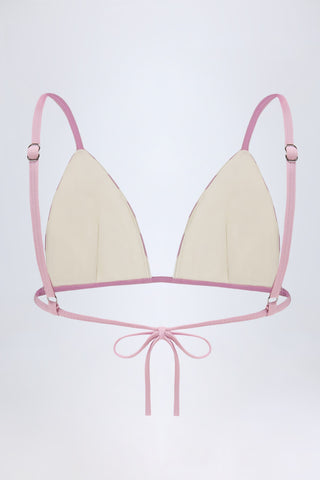 Triangle Bikini Top in Mauve