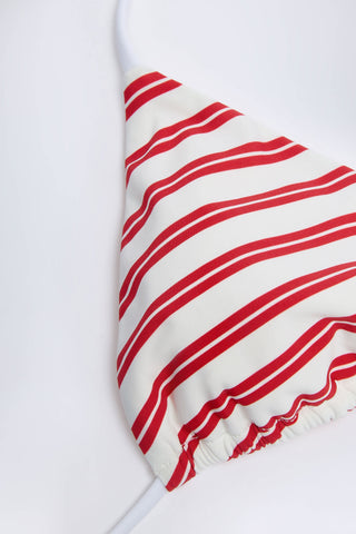 Triangle Bikini Top in Cherry Red