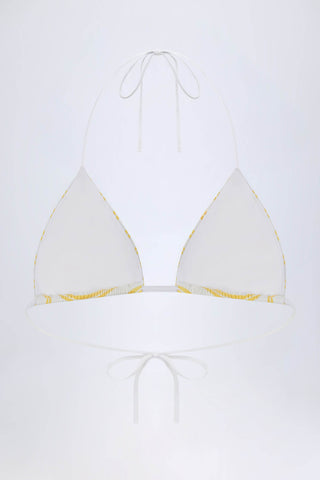 Triangle Bikini Top in Lemon