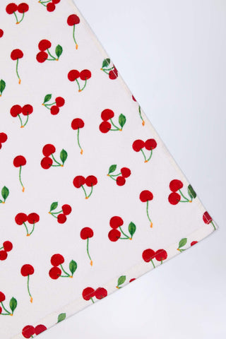 Logo Beach Towel in Cherry Print