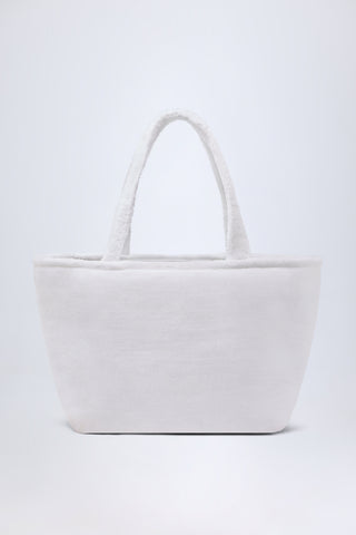 Towelling Tote Bag in White