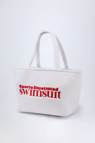 Towelling Tote Bag in White