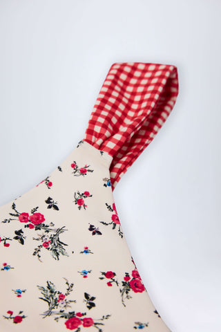 Cheeky Bikini Bottoms in Red Floral