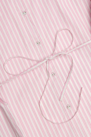 Oversized Shirt in Pink Stripe
