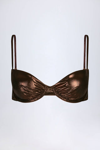 Underwired Bikini Top in Bronze