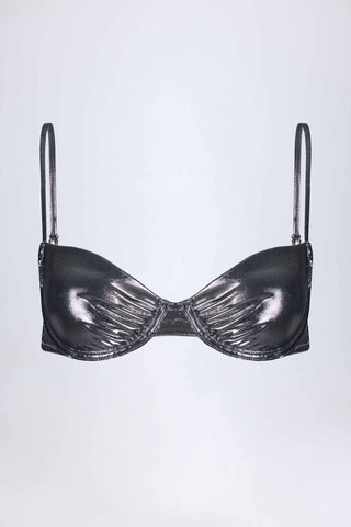 Underwired Bikini Top in Silver