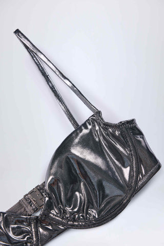 Underwired Bikini Top in Silver