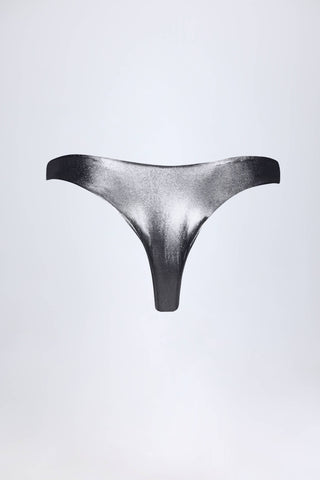 Cheeky Bikini Bottoms in Silver
