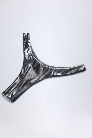 Cheeky Bikini Bottoms in Silver