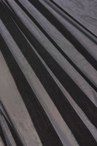 Ruched Hardware-Detail Fishtail Maxi Skirt in Black