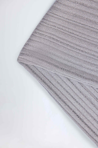 Mid-Rise Flared Trousers in Silver